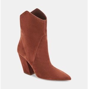 NESTLY BOOTIES IN BRANDY SUEDE